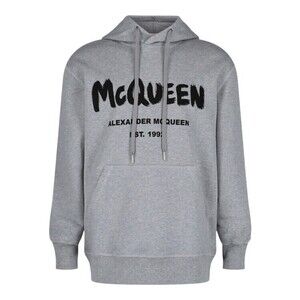 Alexander Mcqueen Graffiti Logo Hooded Sweatshirt - NWT